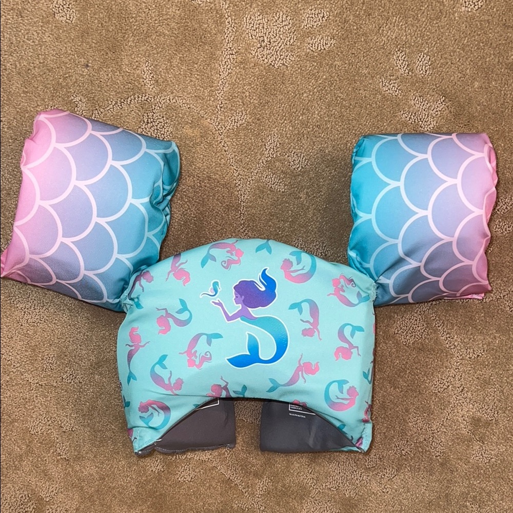 NWOT Swimways Mermaid Swim Trainer Life Jacket, 33-55lbs
